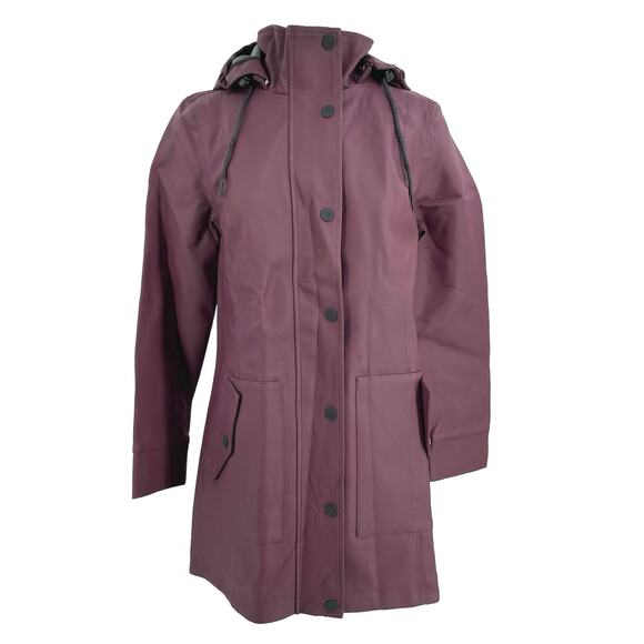 Ugg Australia Rylie Jacket Raincoat Burgundy Wine Purple Rain Slicker Size Small - Picture 1 of 15